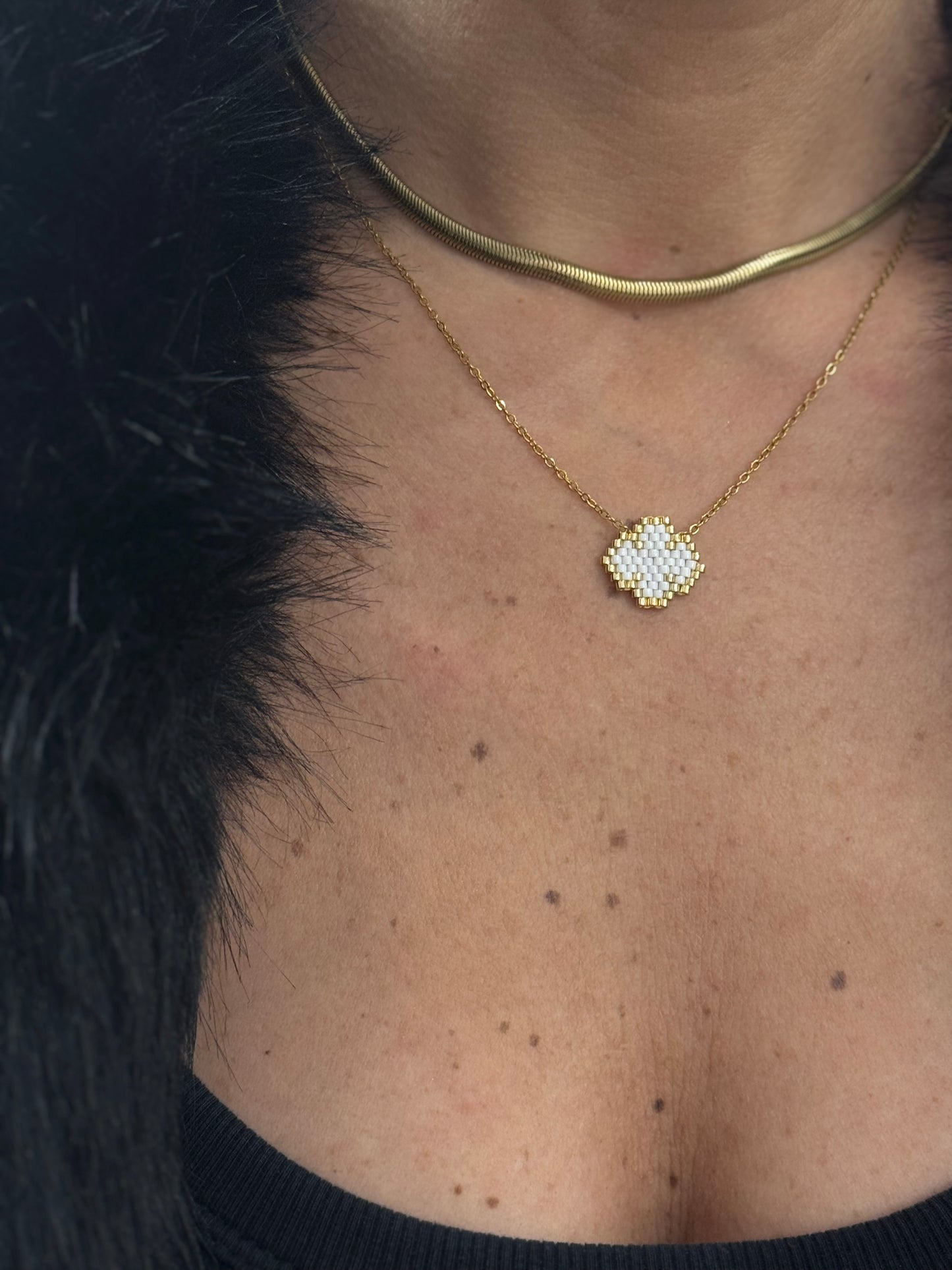 White VC Necklace