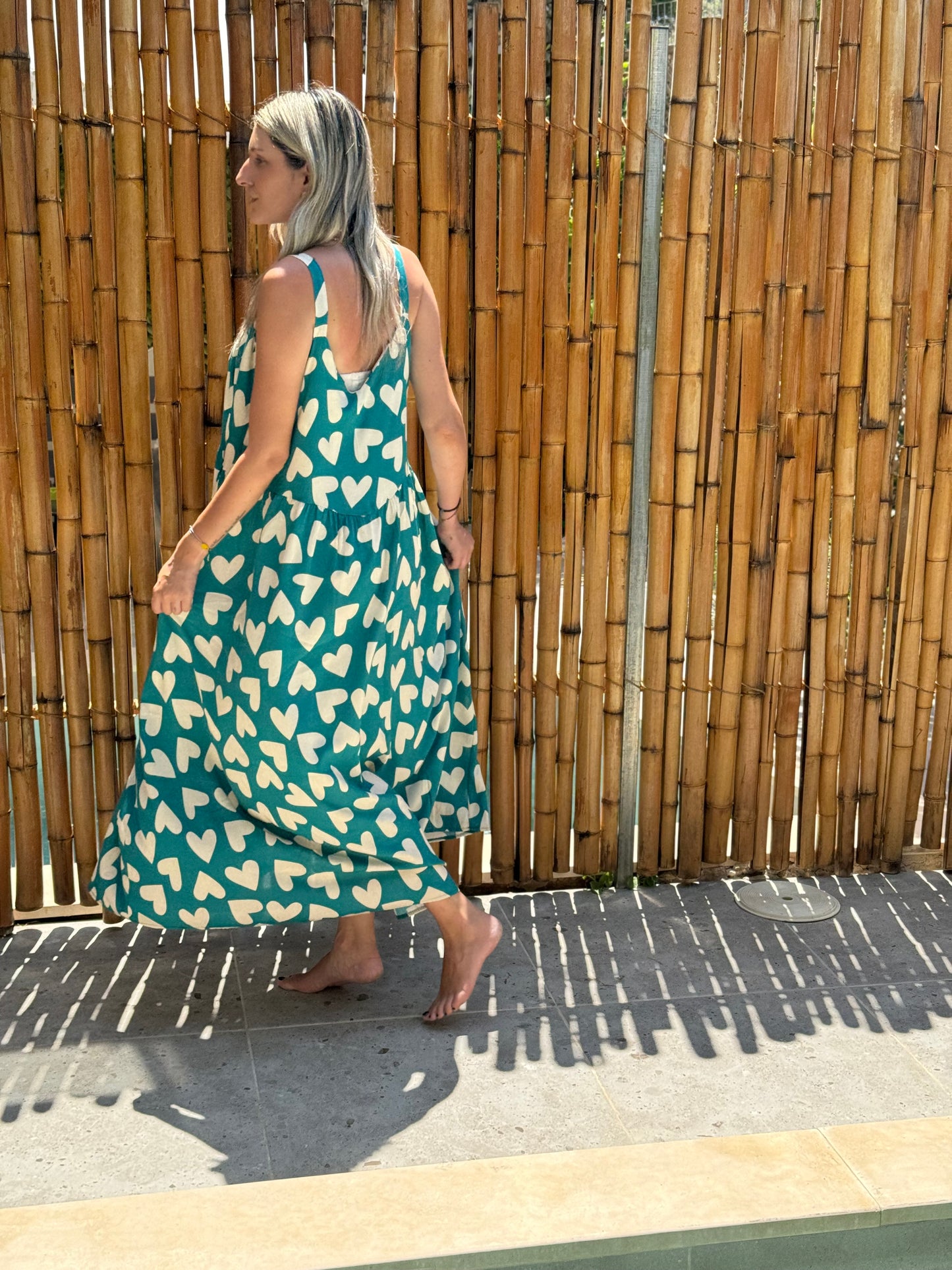 White hearts Dress