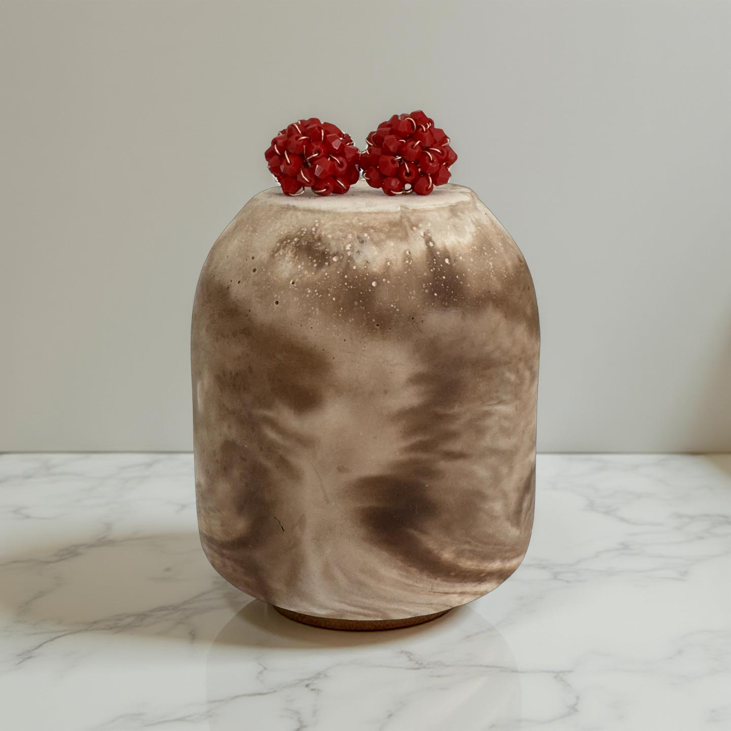 Festive Earrings Red