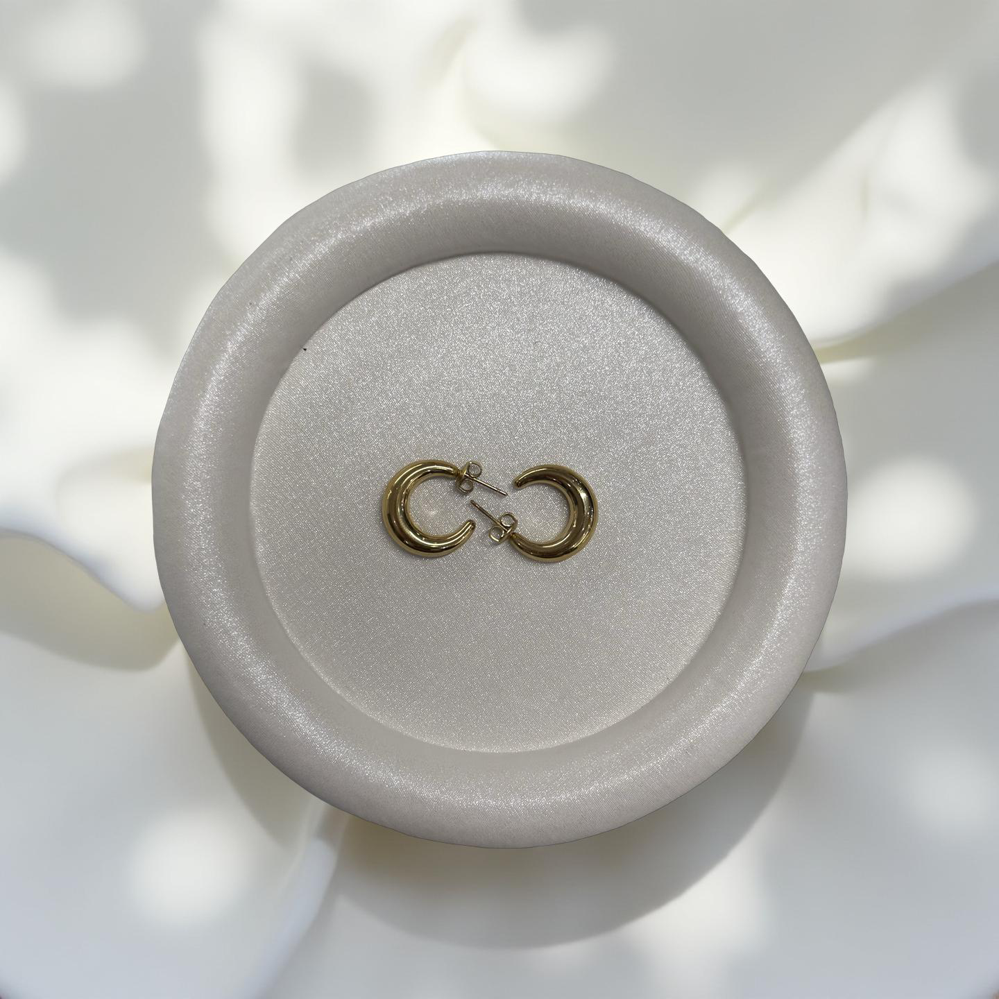 Basic Earrings Gold Medium