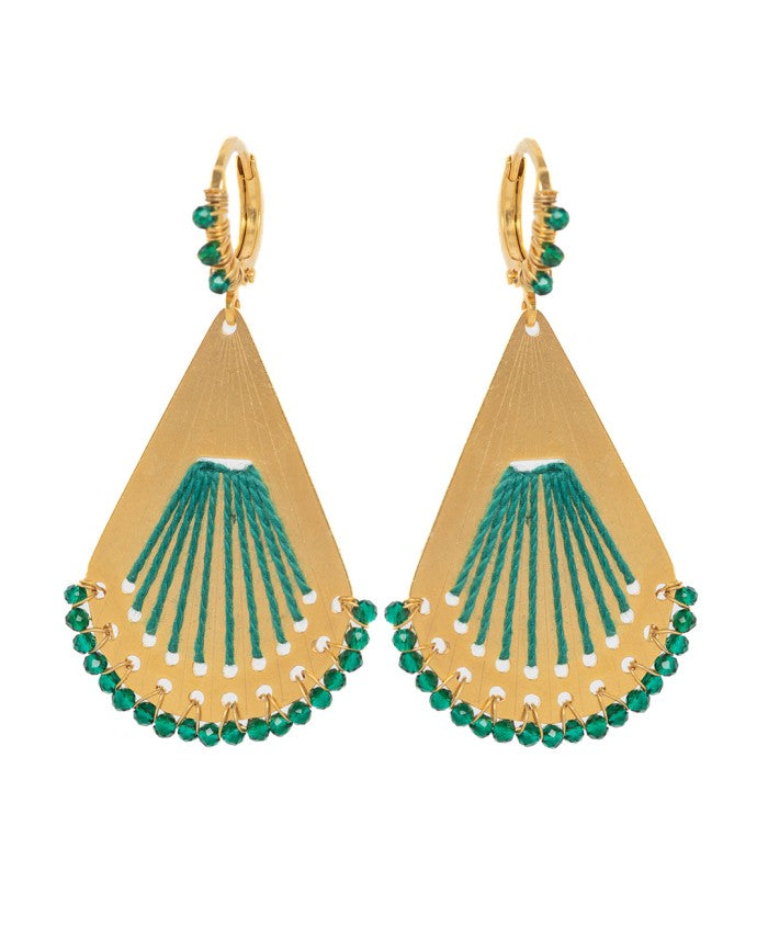 Lifelikes Earrings Ventalia Green