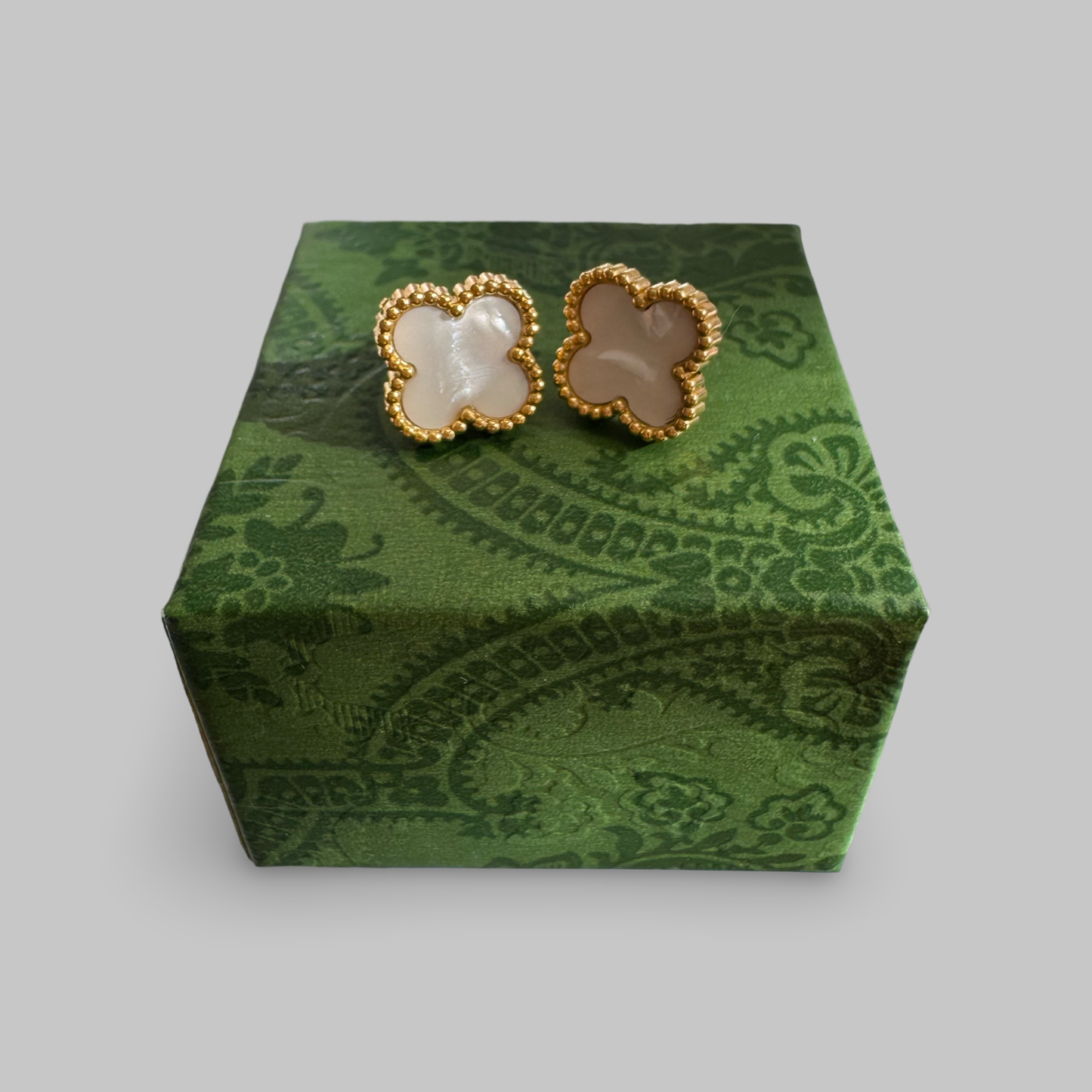 White Flower earrings