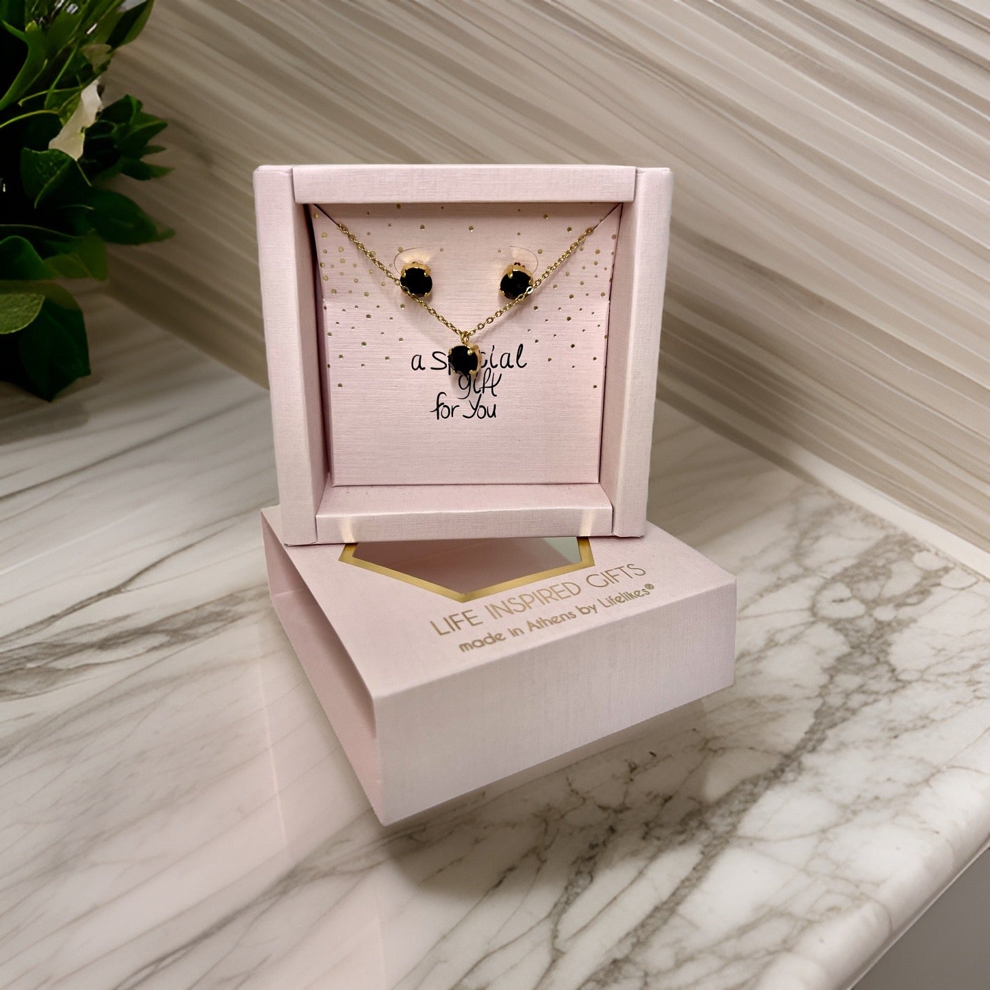 Gift box «a special gift for you» σετ κοσμημάτων με ζιργκον