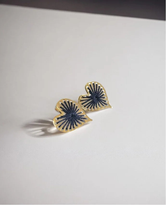 Earrings Heartfelt Grove Small Blue