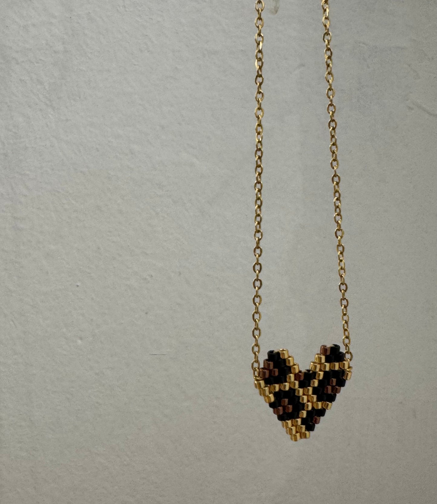 Leopard Heart Necklace
