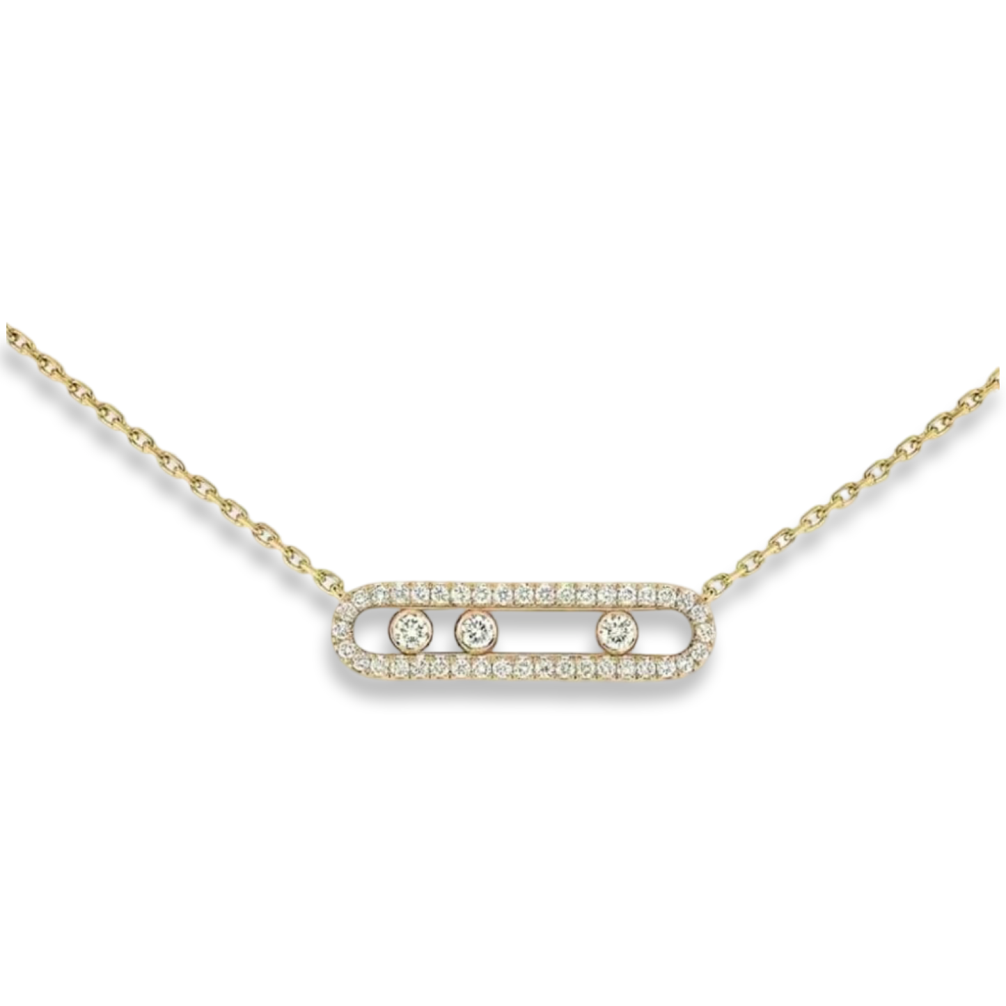 Three diamonds Necklace