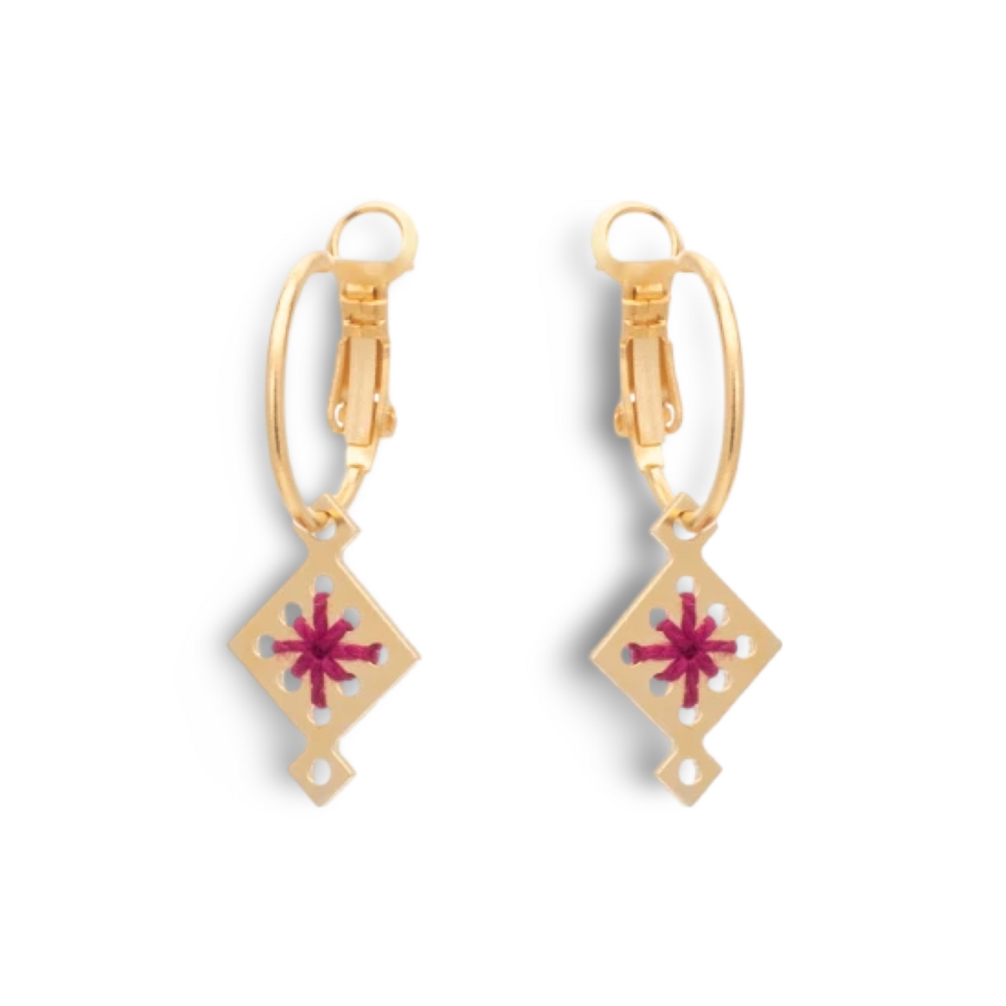 Asteri Earrings Magenta