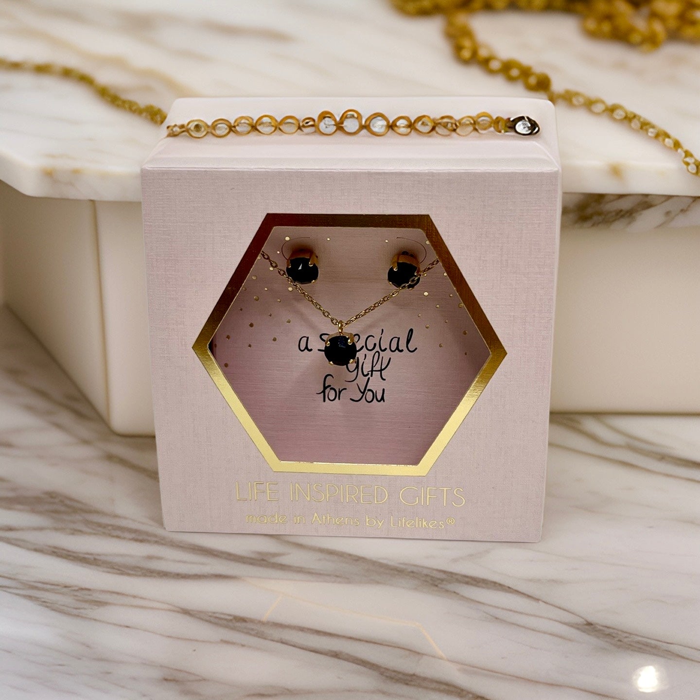 Gift box «a special gift for you» σετ κοσμημάτων με ζιργκον