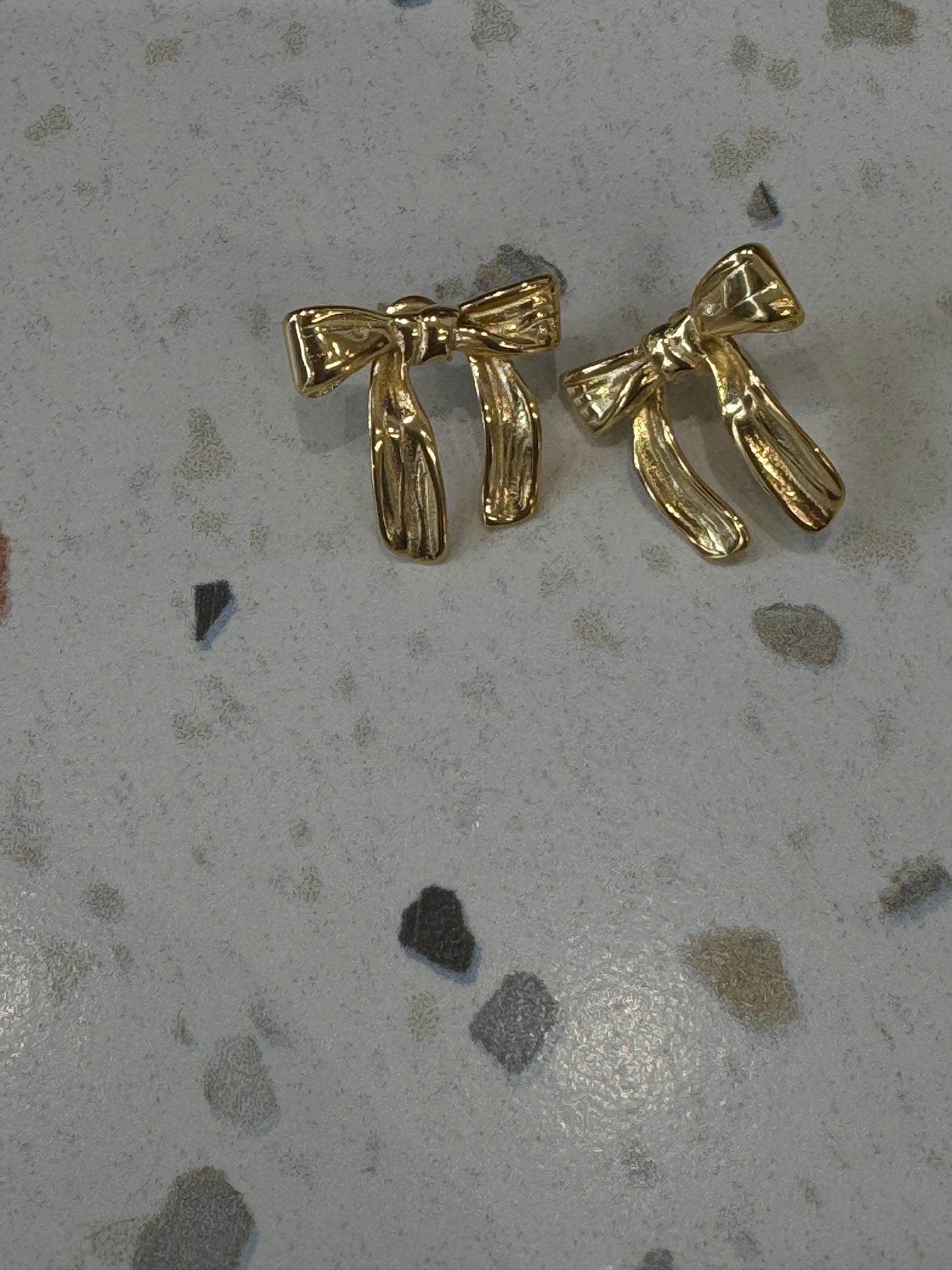 Gold Bows Earrings