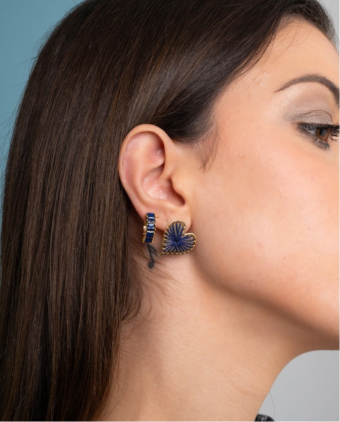 Earrings Heartfelt Grove Small Blue
