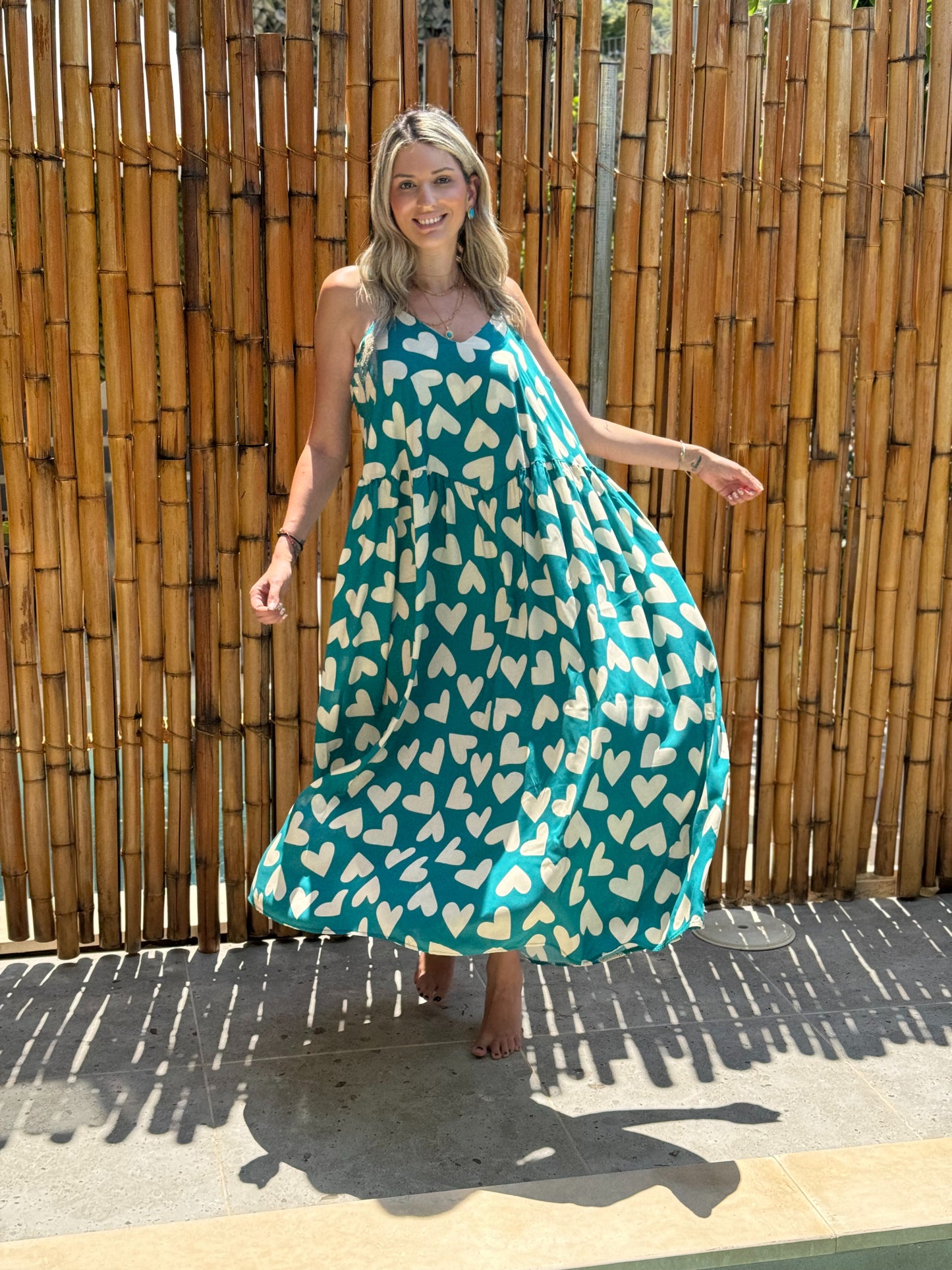 White hearts Dress