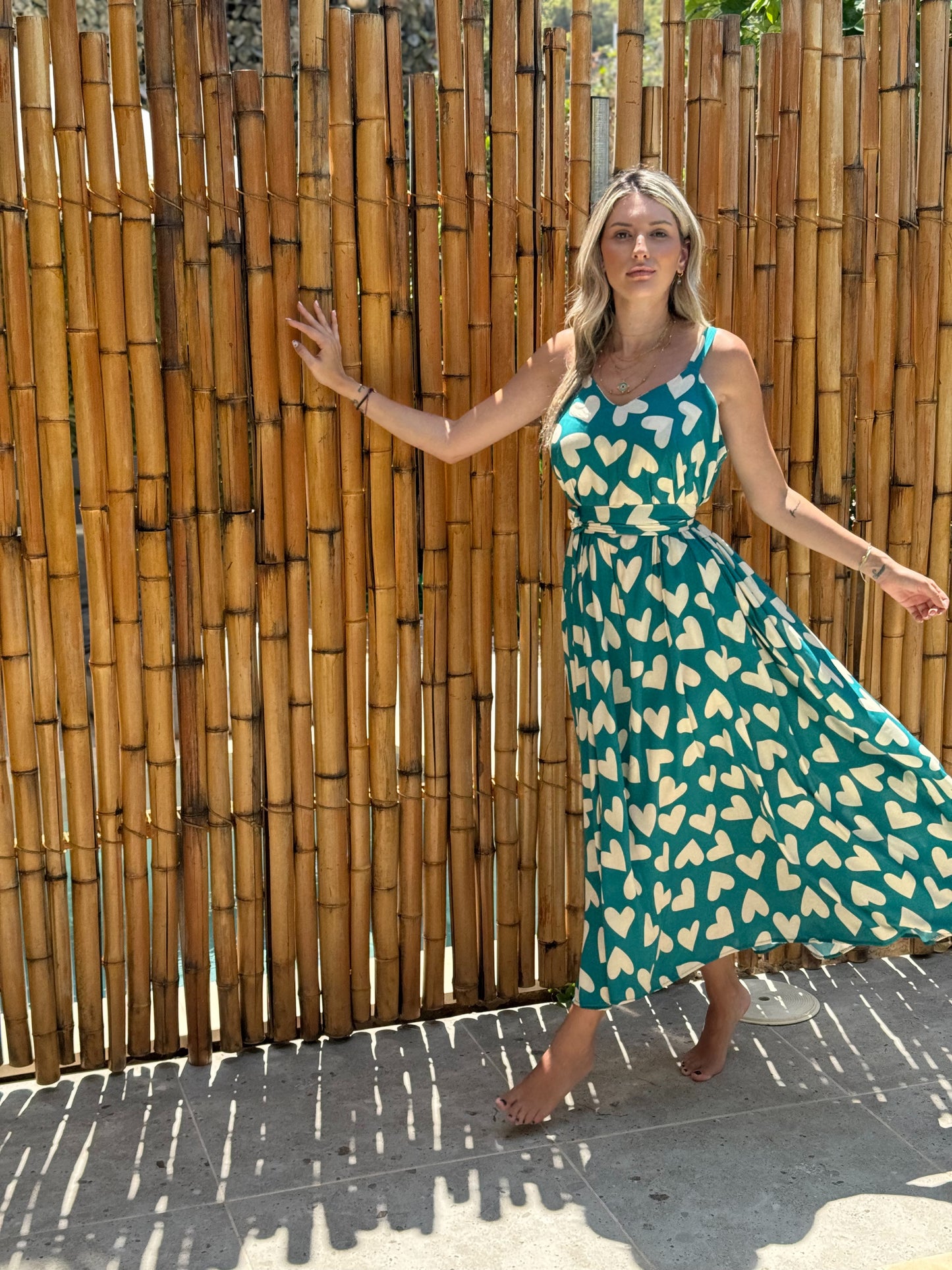 White hearts Dress