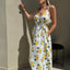 Aria Dress Lemons White