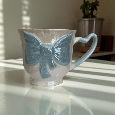 Bow Cup Baby Blue