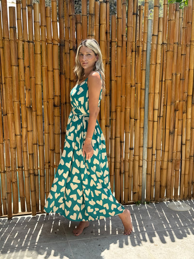 White hearts Dress