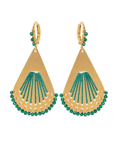 Lifelikes Earrinhs Ventalia Green