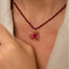 Heartfelt Grove Necklace Borbeux