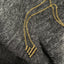 Heart Necklace Black & Gold