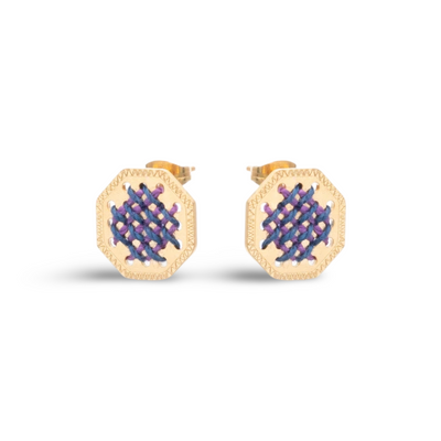 Motivo Earrings Μωβ Love