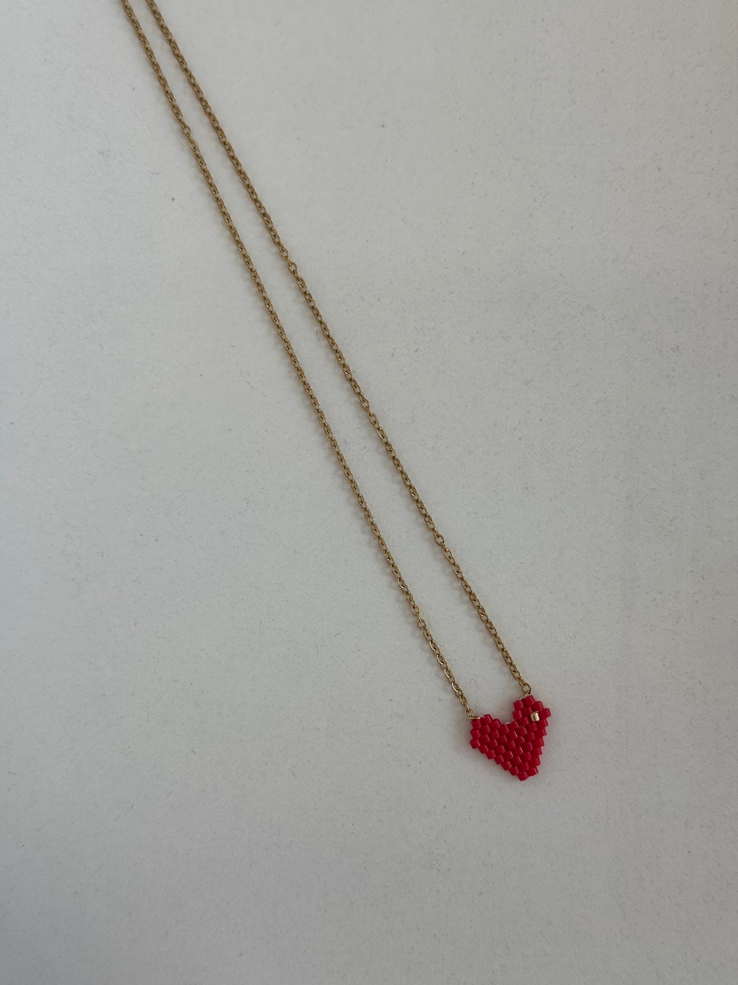 Red heart necklace