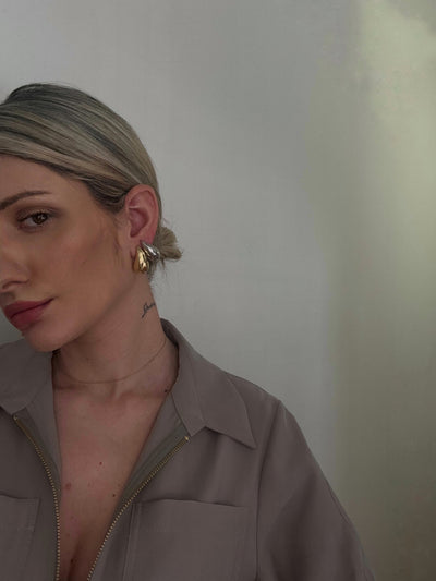 Σκουλαρίκια “tear gold”