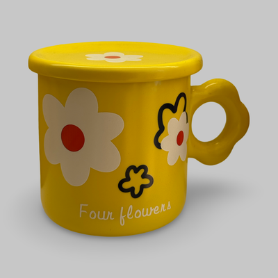 Flowers Mug Yellow