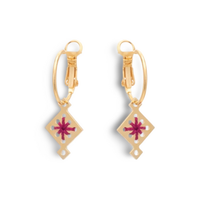 Asteri Earrings Magenta