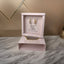 Gift box «για εσένα φίλη κολλητή» σκουλαρίκια με ζιργκον ροζ