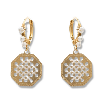 Motivo earrings white
