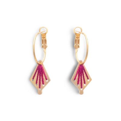 Dalia earrings Magenta
