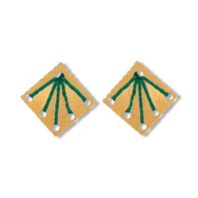 Σκουλαρίκια «rhombus green”
