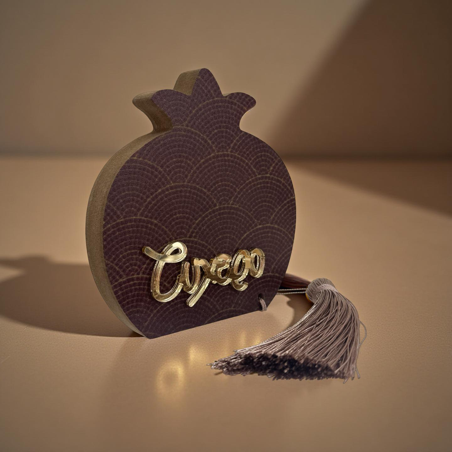 Ξύλινο Γούρι / Ρόδι «τυχερό»