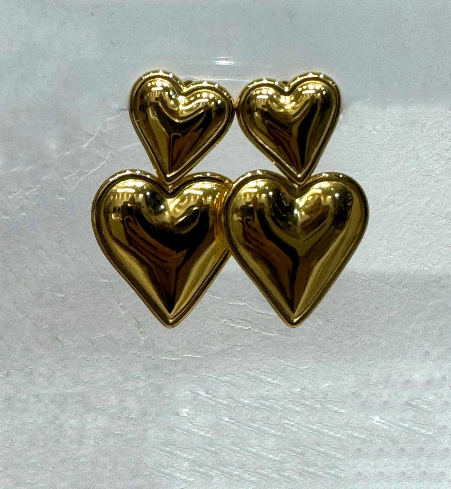 Σκουλαρίκια “double hearts”