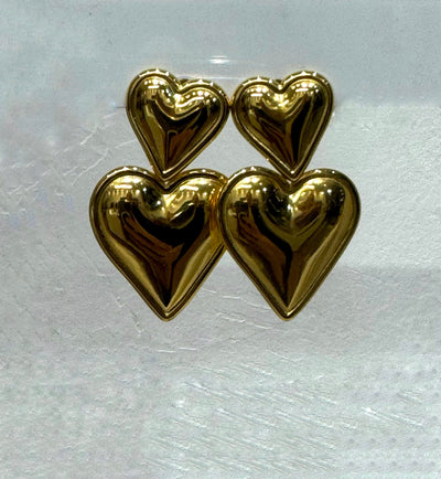Σκουλαρίκια “double hearts”